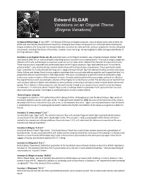 Elgar, Enigma Variations