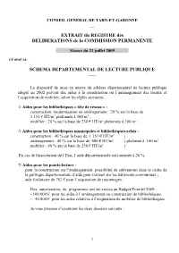 Schema Departemental De Lecture Publique _____