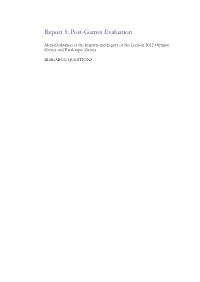 2012 Games Evaluation