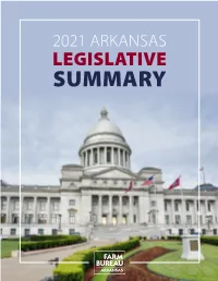 2021 Legislative Summary Published