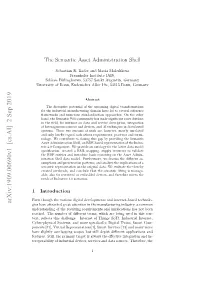 The Semantic Asset Administration Shell