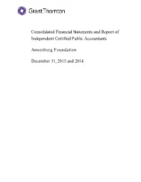 Annenberg Foundation FS-2015