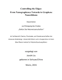 Controlling the Edges: from Nanographenes Towards to Graphene Nanoribbons