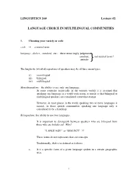 LINGUISTICS 160 Lecture #2