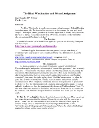 The Blind Watchmaker and Weasel Assignment