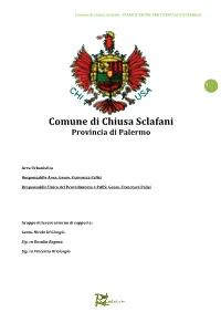 Chiusa Sclafani – PIANO D'azione PER L'energia SOSTENIBILE