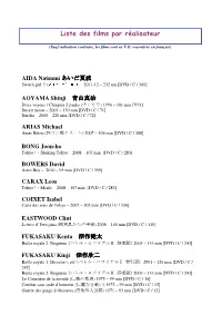 Liste Des Films Par Réalisateur