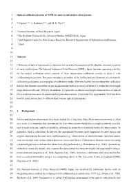 Optical Calibration System of NIPR for Aurora and Airglow Observations 1