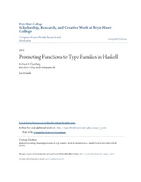 Promoting Functions to Type Families in Haskell Richard A