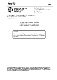 Proposal for Inclusion of the Giraffe