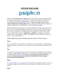 Psiphon User Guide