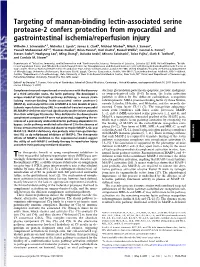 Targeting of Mannan-Binding Lectin-Associated Serine Protease-2 Confers Protection from Myocardial and Gastrointestinal Ischemia/Reperfusion Injury