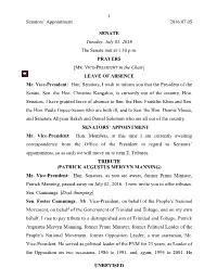 20160705, Unrevised Senate Debate