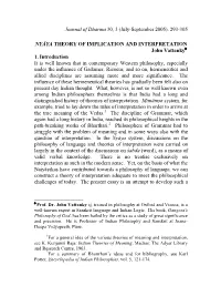 293-305 Nyāya Theory of Implication And