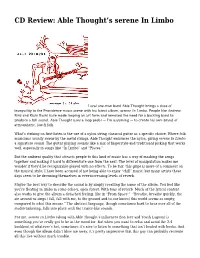 CD Review: Able Thought’S Serene in Limbo