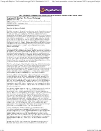 Coping with Babylon: the Proper Rastology (2005): Mutabaruka