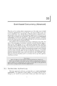 Event-Based Concurrency (Advanced)