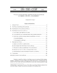 It's All in the Details: Making Texas Local Rules Accessible, Helpful, and Sensible