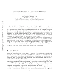 Relativistic Rotation: a Comparison of Theories
