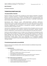 Toimintasuunnitelma 2021