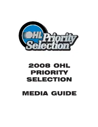 2008 Ohl Priority Selection Media Guide