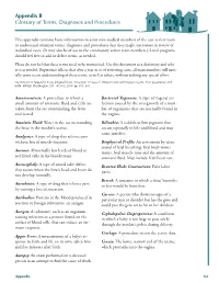 Appendix B Glossary of Terms, Diagnoses and Procedures