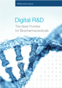 Digital R&D: the Next Frontier for Biopharmaceuticals