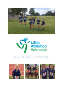 Helensvale Little Athletics Record Holders Age Event Name Record Date