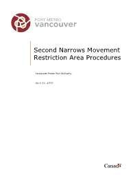 Second Narrows Movement Restriction Area Procedures