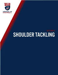 Shoulder Tackling Introduction to Usa Football’S Shoulder Tackling Framework