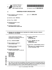 Process for the Preparation of Gum Base for Chewing Gum and a Product Prepared by the Process