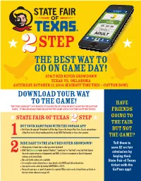The Best Way to Go on Game Day! AT&T Red River Showdown Texas Vs