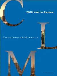 2016 Year in Review