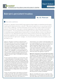 Bahrain's Persistent Troubles