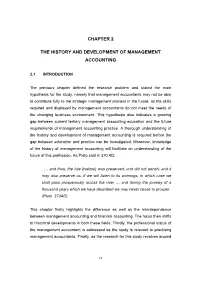 Chapter 2 the History and Development Of