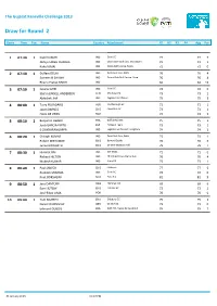 Draw for Round 2