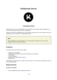 Kollaborate Server Installation Guide