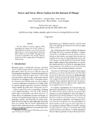 Simon and Speck: Block Ciphers for Internet of Things