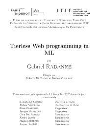 Tierless Web Programming in ML