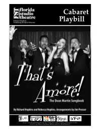 Cabaret Playbill