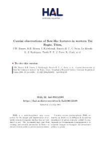 Cassini Observations of Flow-Like Features in Western Tui Regio, Titan, J.W