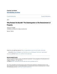 The Disintegration of the Restatement of Property