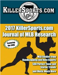 2017 Killersports.Com Journal of MLB Research