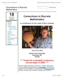 Connections in Discrete Mathematics