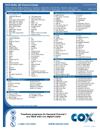 Cox Communications Channel Lineup
