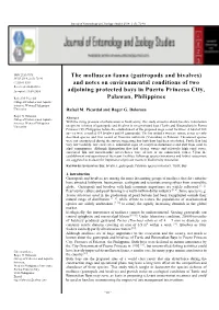 (Gastropods and Bivalves) and Notes on Environmental Conditions of Two