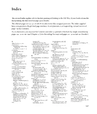 KITOW 1St Printing Index.Indd