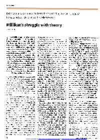Millikan's Struggle with Theory
