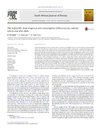 Seed Dispersal and Consumption Differences by Rodents Before and After Dark