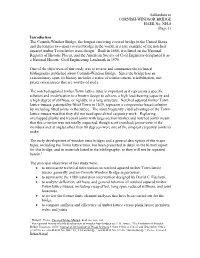 Addendum to CORNISH-WINDSOR BRIDGE HAER No. NH-8 (Page 1)